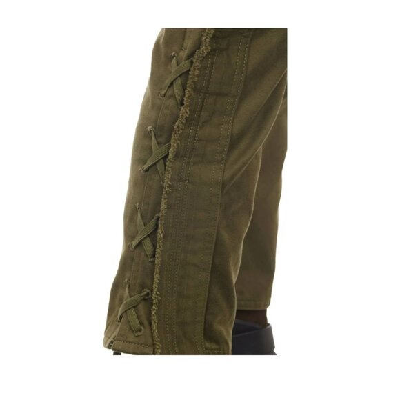 Isabel Marant Étoile Jessie Cropped Pants Khaki Army Green EU 36 / US 4 NWT - Picture 10 of 14